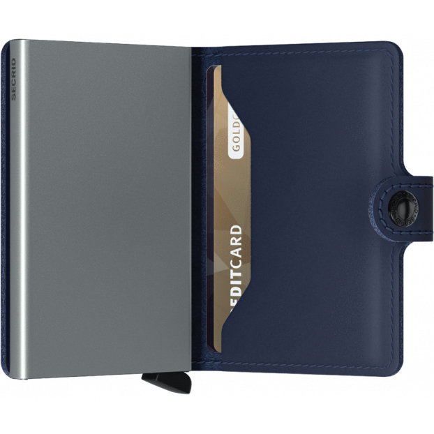 Secrid M - CUIR DE VACHETTE - NAVY secrid miniwallet original porte cartes Porte-cartes