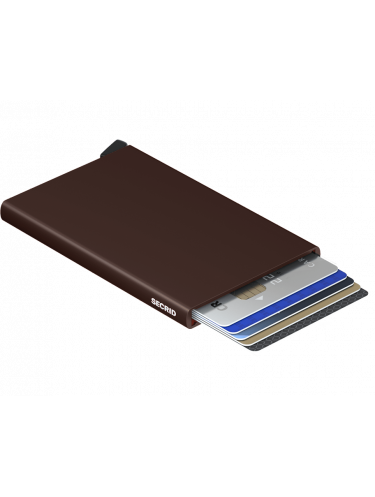 Secrid C - ALUMINIUM - BROWN secrid card protector porte-cartes Porte-cartes