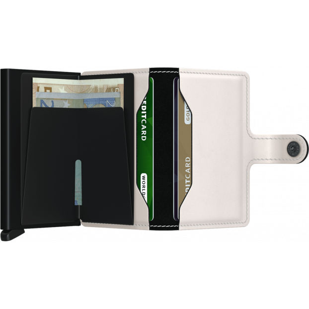 Secrid MM - CUIR DE VACHETTE - CHALK secrid miniwallet porte cartes rfid Porte-cartes