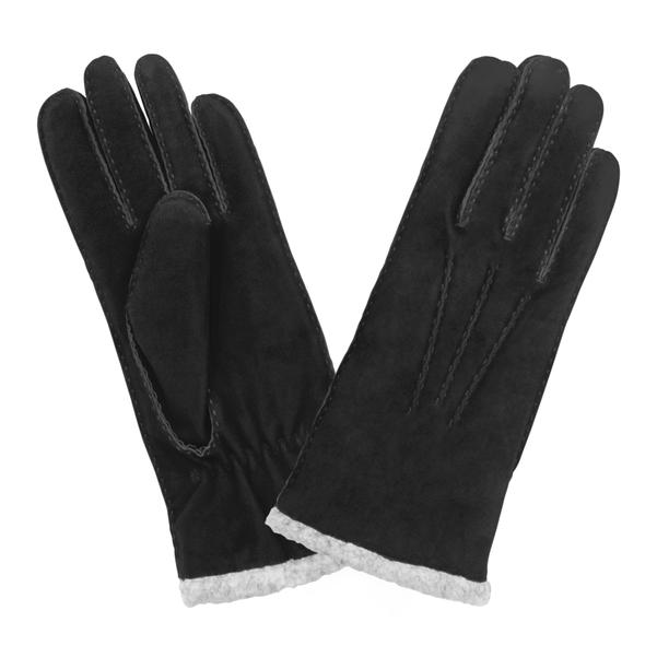 Glove Story 71093BE - CHEVRE VELOURS - NOIR 71093be Gants