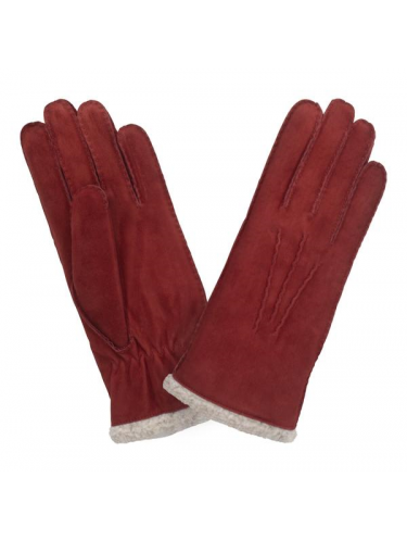 Glove Story 71093BE - CHEVRE VELOURS - ROUGE 71093be Gants
