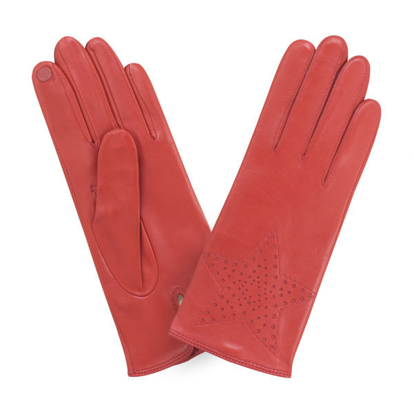 Glove Story 21529SN - AGNEAU - FLAME RED glove story etoile gants femme tactile Gants
