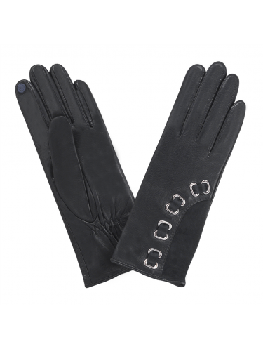 Glove Story 21532SN - AGNEAU - NOIR glove story oeillets gants femme tactile Gants
