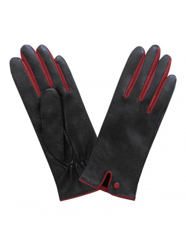 Glove Story 52594MI - AGNEAU - NOIR/ROUGE -  gants f cuir Gants