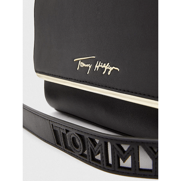 Tommy Hilfiger AW10920 - POLYURÉTHANE - NOIR -  tommy hilfiger modern bar sac mini Sac porté main