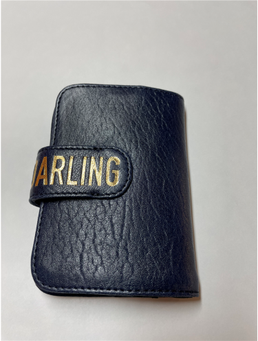 Virginie Darling MIPF - CUIR D'AGNEAU - SAPHIR -  Virginie Darling le mini portefeuille Portefeuilles