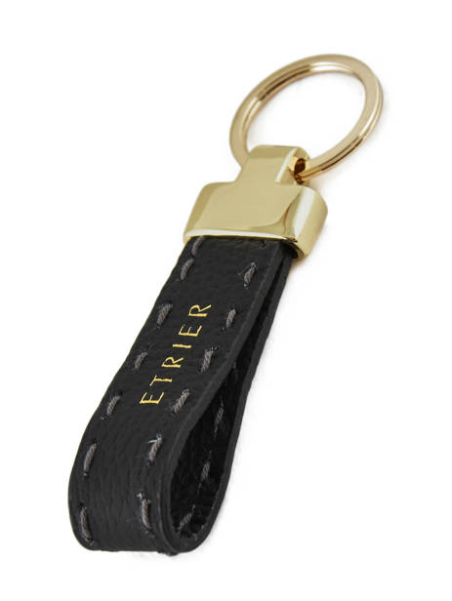 etrier EHER94 - CUIR DE VACHETTE - NOIR etrier-tradition-porte clefs Porte-clés