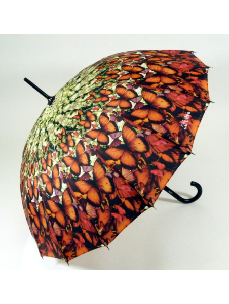 Guy De Jean JPG1322 16B - POLYESTER - NOIR/V guy de jean-parapluie jean paul gauthier-papillon Parapluies