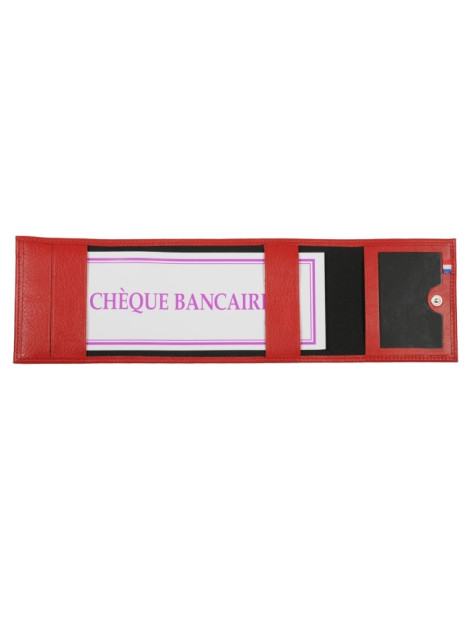 Frandi 720/03 - CUIR DE VACHETTE - ROUG frandi colors chéquier pliant Chéquiers