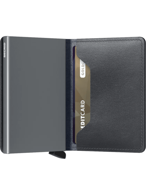 Secrid SO - CUIR DE VACHETTE - GREY porte-cartes Porte-cartes