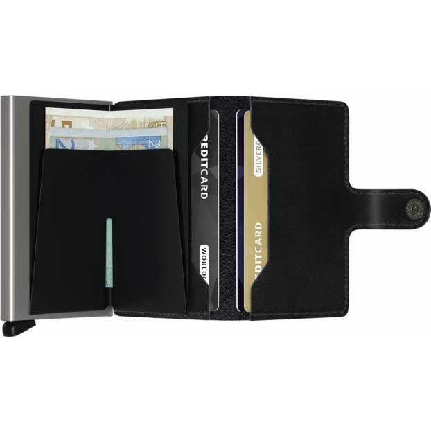 Secrid M - CUIR DE VACHETTE - NOIR secrid miniwallet original porte cartes Porte-cartes
