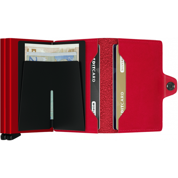 Secrid TO - CUIR DE VACHETTE - ROUGE secrid-twinwallet porte cartes-maroquinerie Porte-cartes