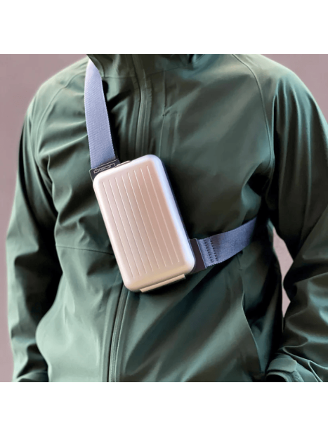 Ögon Design PHONE BAG - ALUMINIUM - SILVER ögon-phone bag-banane bandoulière Sac business