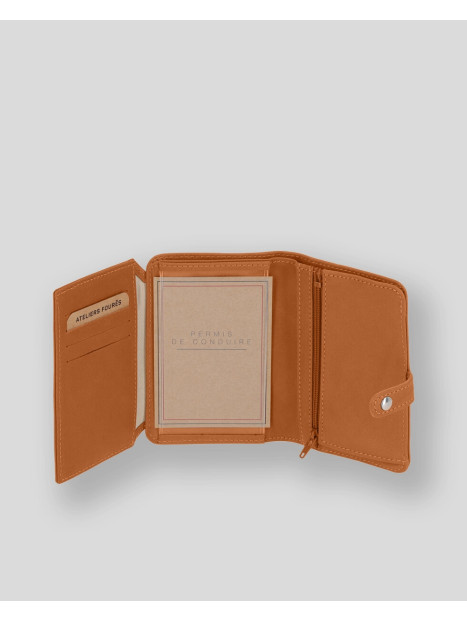 Les Ateliers Foures B52 - CUIR DE VACHETTE - LION portefeuille/porte-cartes Portefeuilles