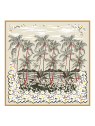 Longchamp 50630/SOI - SOIE - ABRICOT - 222 longchamp- carré de soie- fleurs hawaiennes Foulards/Etoles