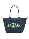 Longchamp 1899/HEA - COTON - MARINE - 006 longchamp-le pliage université-porté épaule shopping