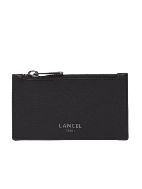 Lancel A12879 - CUIR DE VACHETTE - NOIR lancel - come de lancel - porte monnaie cartes Porte-monnaie