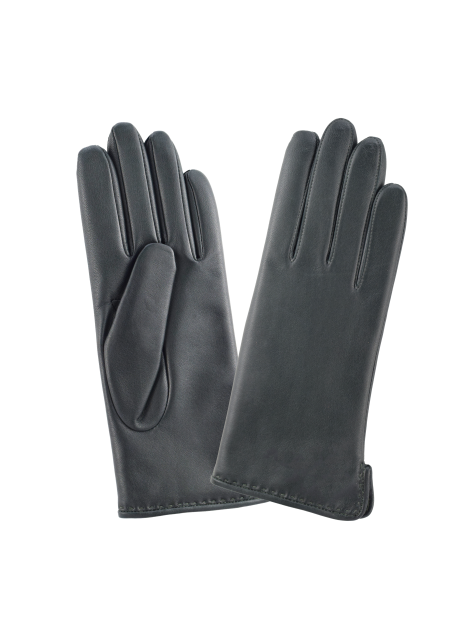 Glove Story 21006CA - CUIR D'AGNEAU - PINE V glove story-ouvert sur le côté-gants f cuir Gants