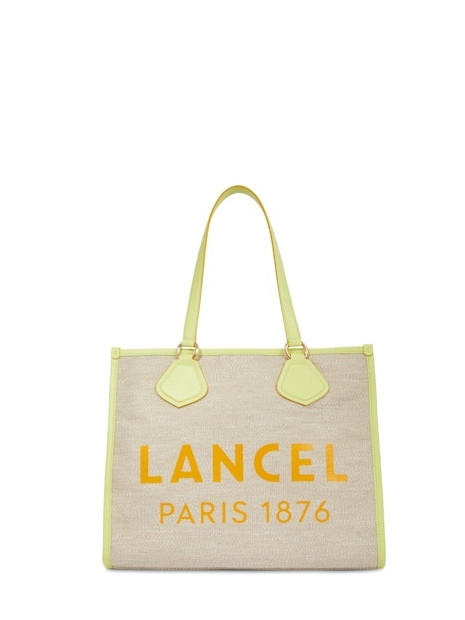 Lancel A10749 - TOILE ET CUIR - NATUREL lancel summer tote cabas large shopping